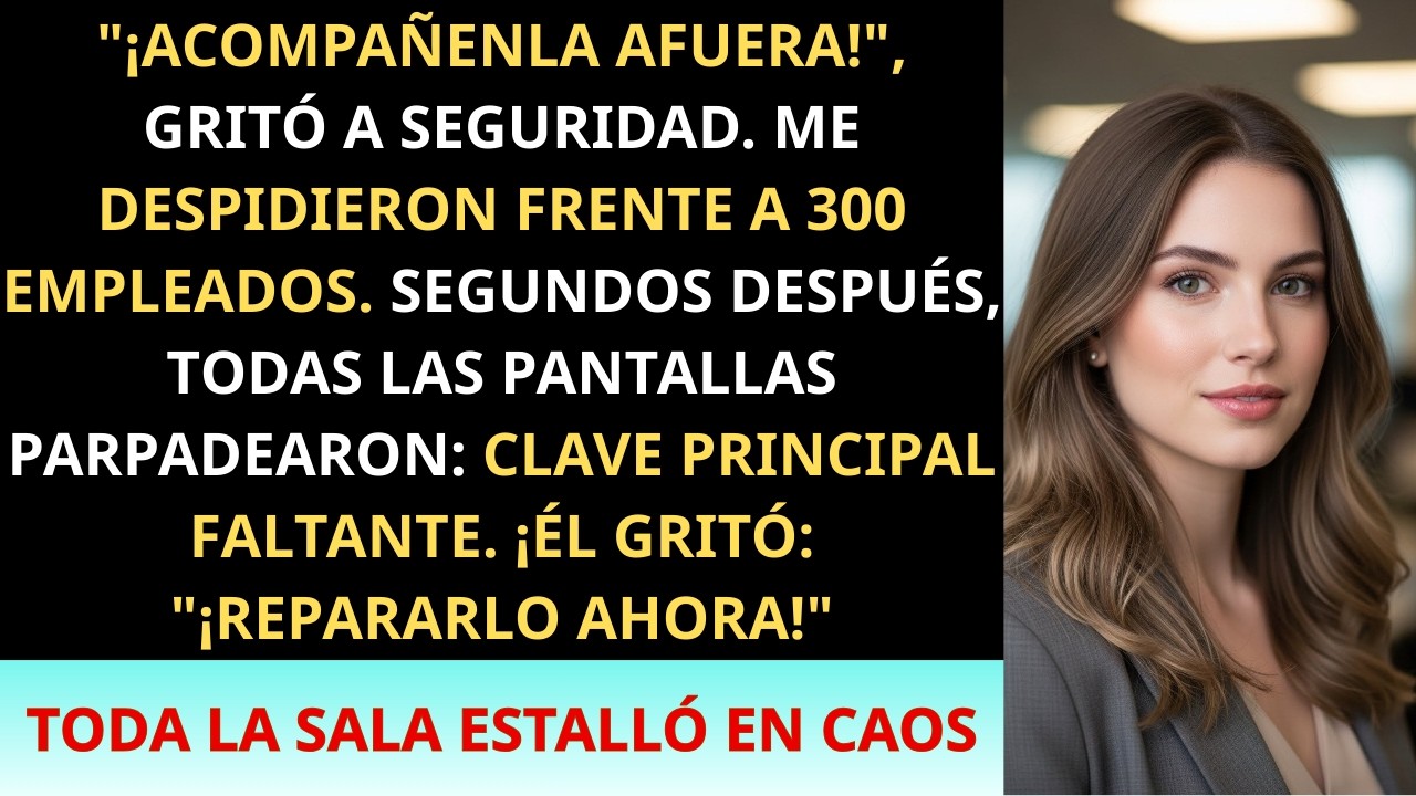 Me Despidieron Frente a Toda la Empresa. Luego Sonaron las Alarmas.