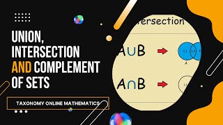Sets and Operations on Sets || Union, Intersection, and Complement of a Set