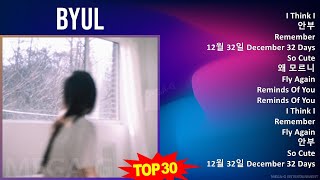 Byul 2024 MIX Favorite Songs - I Think I, 안부, Remember, 12월 32일 December 32 Days