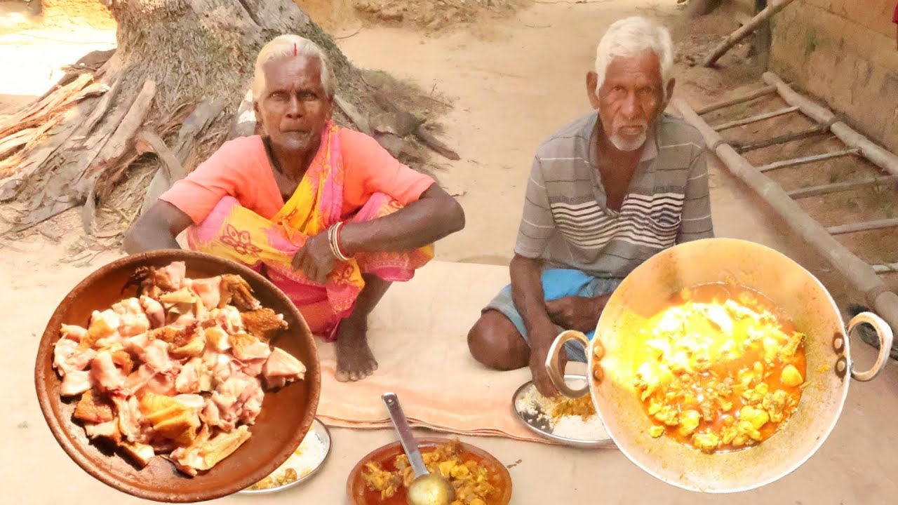 ⁣Chicken Recipe cooking Village style #tribecooking #food #recipe #chickencurry