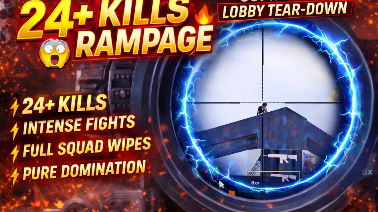 24+ Kills RAMPAGE 😱🔥 | Complete Lobby Tear-Down | PUBG Mobile