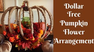 Hey y'all! in this video, i'm going to show you how make flower
arrangement using a dollar tree pumpkin wreath form. the only glue
sticks i use (aff ...