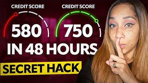 🤫RAISE Your CREDIT SCORE By 100 POINTS in 48HRS! SECRET CREDIT HACK!