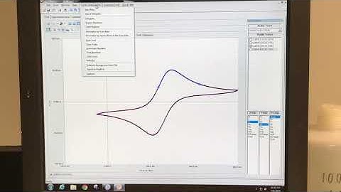 Cyclic voltammetry data analysis