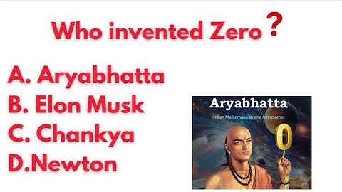 Who was the inventor of Zero | Easy Gk questions|#video