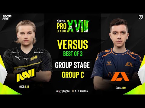 LIVE : NAVI vs Apeks [BO3] | GROUP C DAY 2 | ESL Pro League S18 [ENG/FIL]
