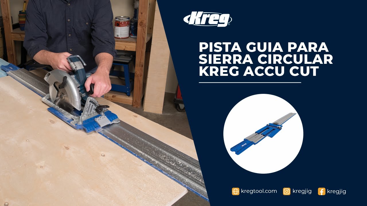 Pista Guia para Sierra Circular Kreg Accu Cut YouTube