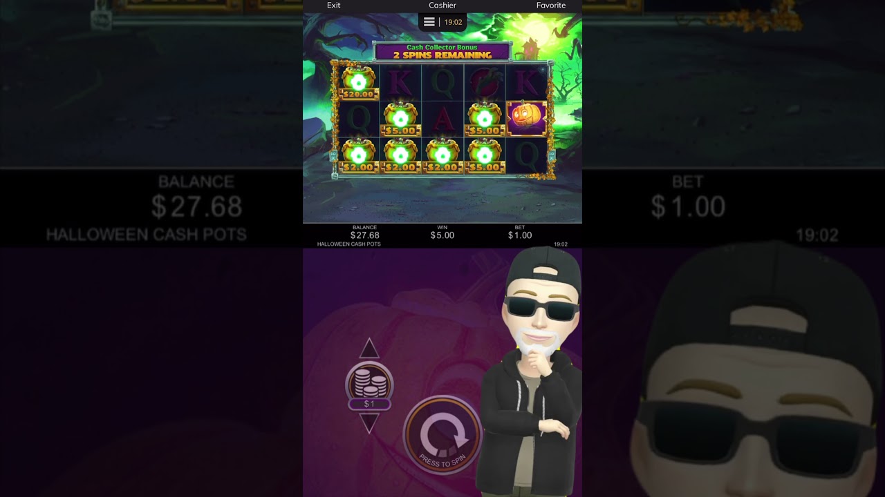 Halloween cashpots bonus!! If only this was a land based slot!!