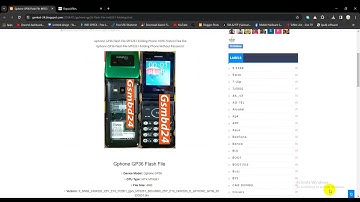 Gphone GP36 Flash File MT6261 Folding Phone Without Password