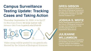 Campus Surveillance Testing Update: Tracking Cases and Taking Action
