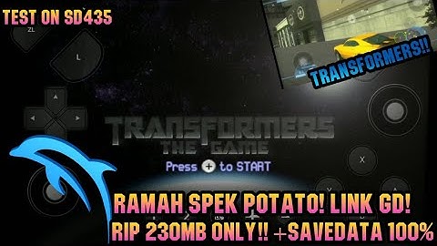 Transformers the Game | Android | Gameplay + Savedata | 230mb only