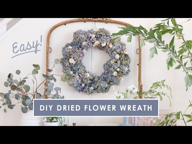 DIY Dried Hydrangea Wreath - Dig the Good Life