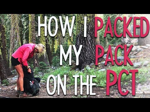 How I Packed My Pack On The PCT