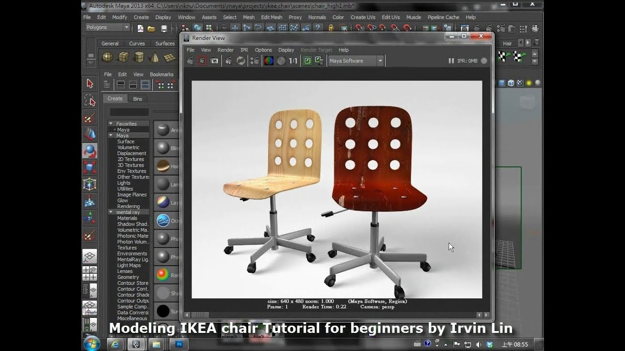 Modeling Ikea Chair Tutorial For Beginners Full Version