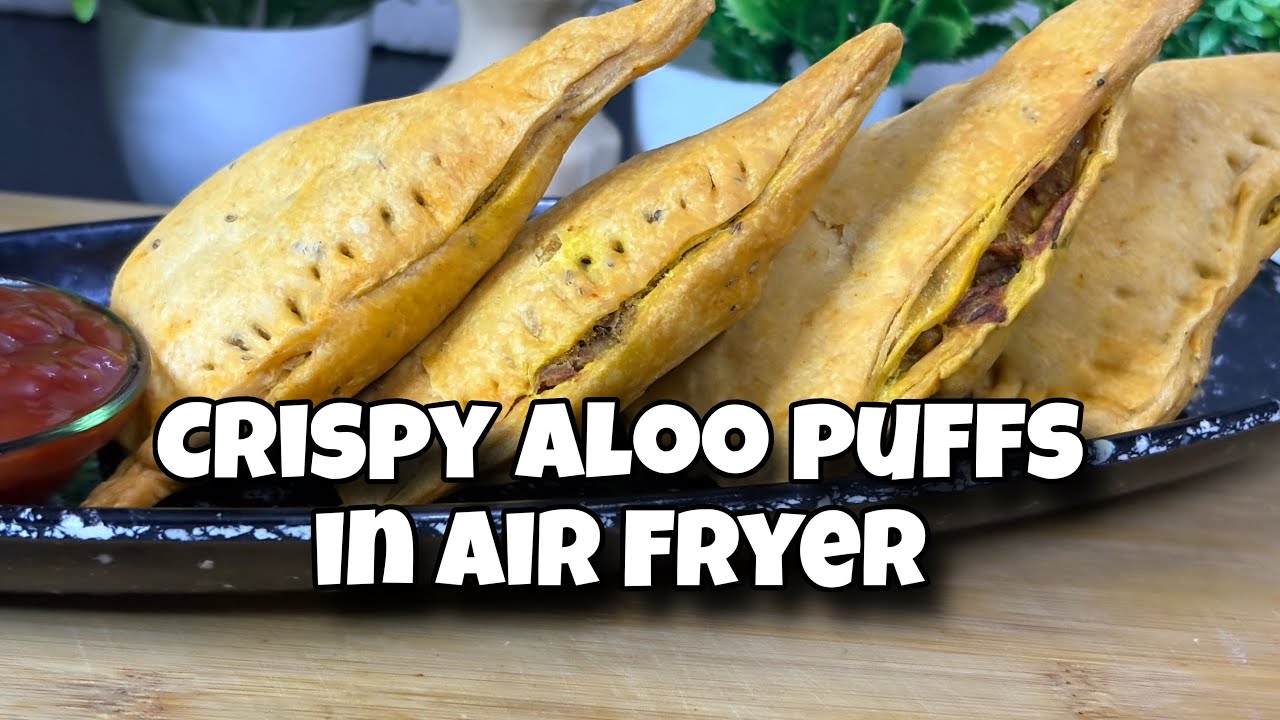 Crispy Aloo Puff Patties in Air Fryer | No Oil Snack Recipe | Easy & Quick Tea-Time Snack 