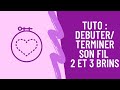 Tuto point de croix  comment dbuterterminer son fil avec 2 et 3 brins