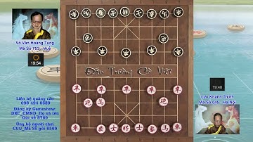Cờ tướng đỉnh cao vòng 6 đấu trường cờ việt giữa kỳ thủ VÕ VĂN HOÀNG TÙNG VS LƯU KHÁNH THỊNH