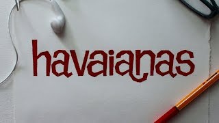 Como desenhar o logotipo da Havaianas - Atevaldo Novais