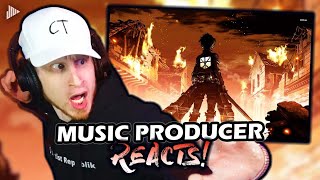 Video thumbnail of "Music Producer Reacts to Attack on Titan OST - YOUSEEBIGGIRL/T:T"