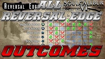 ALL POSSIBLE REVERSAL EDGE OUTCOMES | Soul Calibur VI Reversal Edge Guide