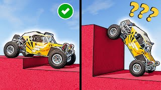 Vehicles VS Lowest Obstacle Block in BeamNG.drive