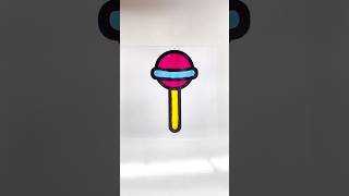 Relaxing Coloring Idea For Kids | Stress Relief Drawing Video 🍭#viralshort #shortsfeed #shorts