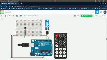 Interfacing IR remote and Servo Motor using Arduino Uno on Tinkercad