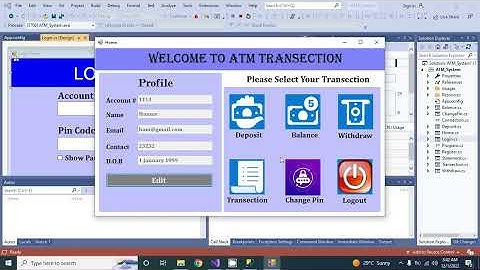 How to create atm management system project | ATM Management System Using C#.Net |