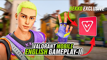 Valorant Mobile Gekko First English Version Gameplay Android/IOS #valorantmobile