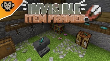 Invisible Item Frames [DataPack] - Minecraft Java Edition 1.17+