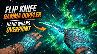Flip Knife Gamma Doppler (Phase 3) + Hand Wraps Overprint CS2 Combo Showcase