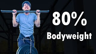 Former Average Guy Achieved Weighted Pull-up with 80% Extra Bodyweight (New PR!) by Geek Climber 295,653 views 1 year ago 8 minutes, 42 seconds