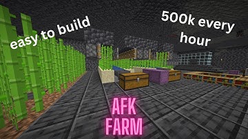 Donut SMP simple sugar cane farm (AFK) super easy to build takes 5 mins