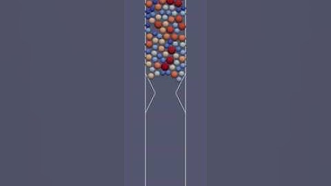 MercuryDPM 2D Hour Glass