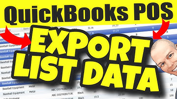 QuickBooks POS: Export Data From A List