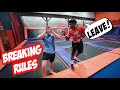 BREAKING ALL TRAMPOLINE PARK RULES!