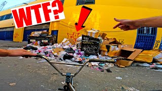 I Went Solo BMX Exploring In SKID ROW LA And Saw This..