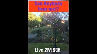 Live on 2M SSB Lets make a contact.