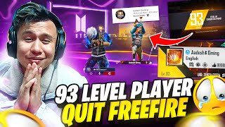 93 Level Top 1 Grandmaster Player Selling his ID & Leaving Free Fire  Tonde Gamer  Free Fire Max