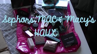 ♥♥ HAUL UNBOXING ♥♥ Sephora, MAC & Macys | WannitUS