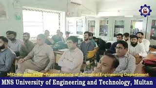 FYDP-MID REVIEW  of Chemical Engineering Department (Session 2019)