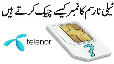 Telenor sim ka number check karne ka tarika | How to check telenor sim number without Balance (2025)
