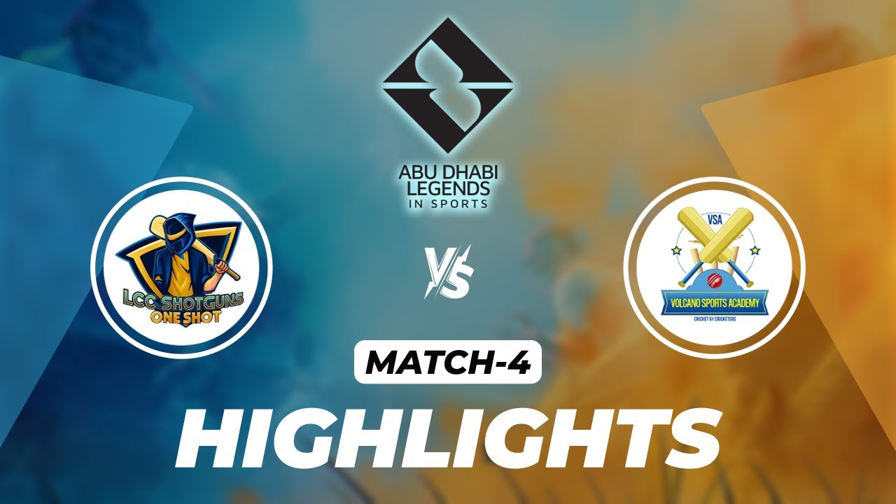 Abu Dhabi Thunder 2025 | Match 4 Highlights | Lexington Shotguns vs Volcano Sports Academy
