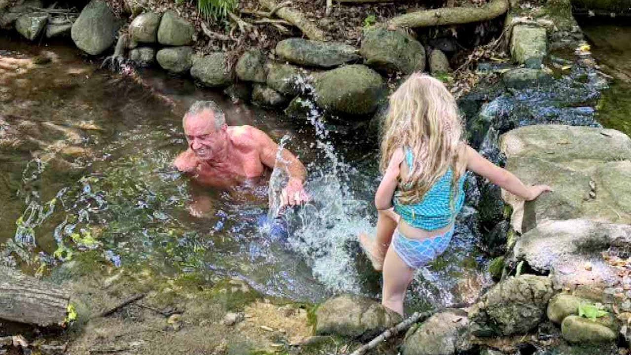 RFK Jr. and Family Seen Playing in Bacteria-Infested Creek