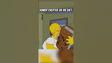 Homer cheated on his diet