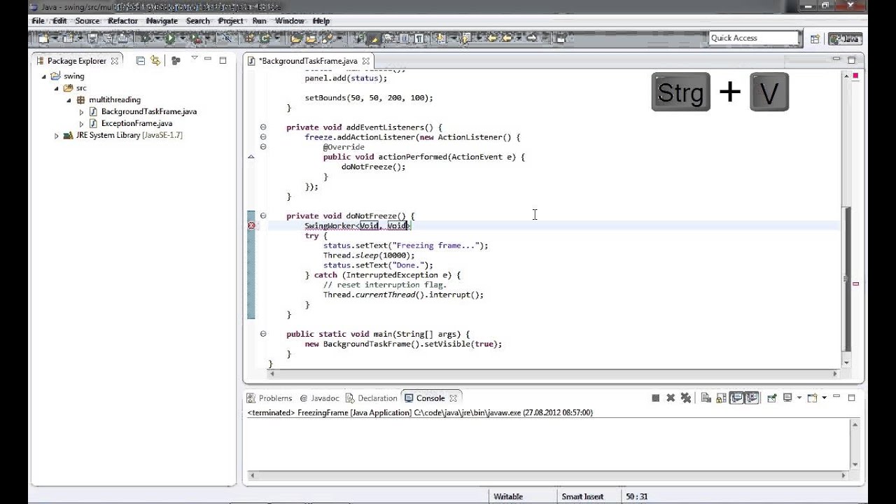 Java Swing Thread | Decoration Examples