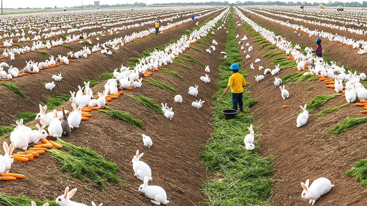 Des Millions De Lapins Élevés Chaque Année Pour La Viande — Dans Une Usine De Transformation Géante