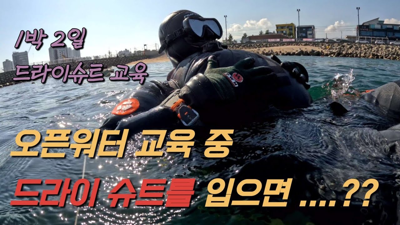 @드라이슈트 교육 @스쿠버다이빙 자격증 @겨울 다이빙