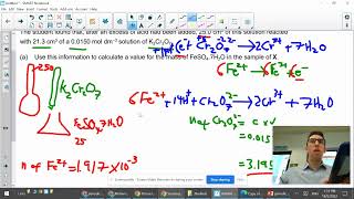 Difficult amount of substance titration exam question