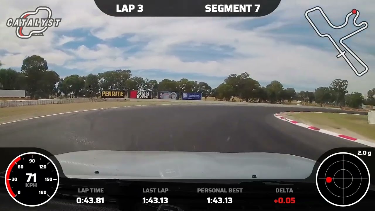 Winton Motor Raceway - Mazda MX-5 1:43.07 - Nugget Nationals 20/03/2022 (Fastest lap 3)